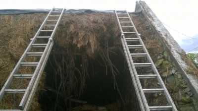 A Challenge and a half. This Thatch Roof was a tricky one.