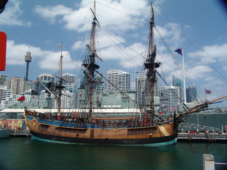 Replica of the Endeavour. Captained by Captain James Cook.