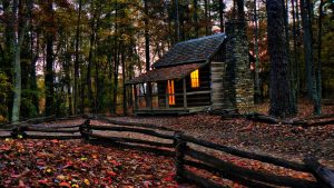 Off Grid Log Cabin