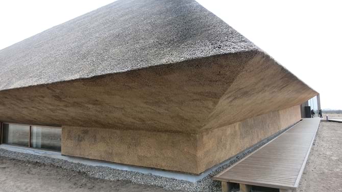 Contemporary Roof Thatch in Denmark
